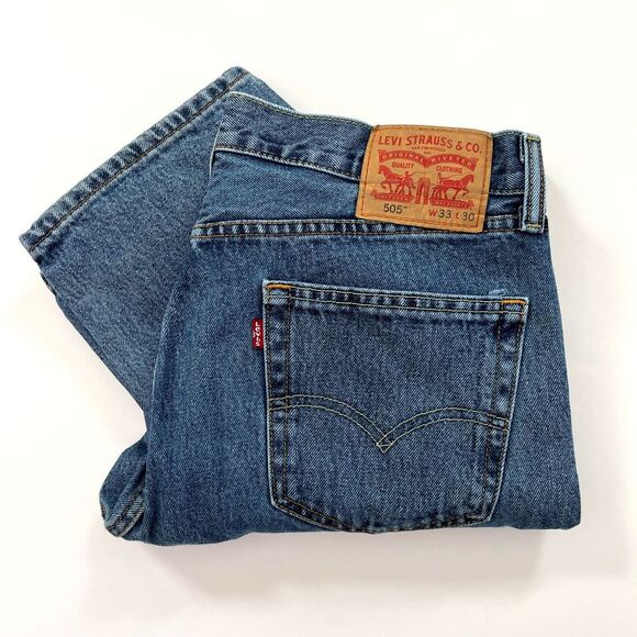 Levis Strauss & Co Mens 505 Jeans, Light Blue Levi Mens Straight Leg Denim 246‎ - Picture 1 of 11